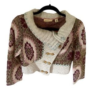 Vintage Anthropologie Cropped Sweater Size M